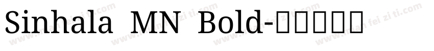 Sinhala MN Bold字体转换